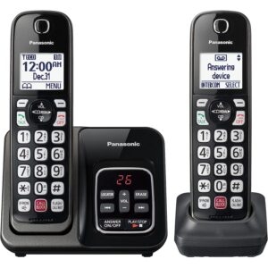 Panasonic 2-Handset Cordless Phone with Answering Machine – Price Drop – $39.49 (was $49.99)