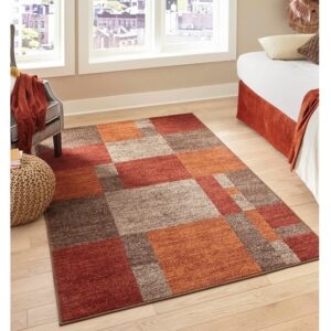 Unique Loom Autumn Collection Modern Contemporary Casual Abstract Area Rug – Price Drop – $49.75 (was $70.57)