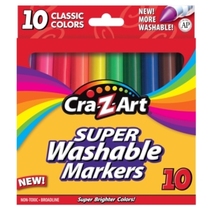 10-Count Cra-Z-Art Classic Washable Broadline Markers – Price Drop – $0.75 (was $3.14)