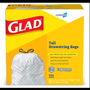 Glad ForceFlex Tall Kitchen Drawstring Trash Bags – Price Drop – $14.59 (was $21.19)