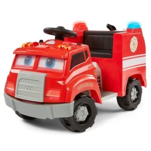 Kid Trax Real Rigs Fire Truck Interactive Ride On Toy – Price Drop – $82.49 (was $164.73)