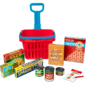 Melissa and Doug Fill and Roll Grocery Basket Play Set – Price Drop – $19.97 (was $29.99)