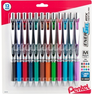 12-Count Pentel EnerGel RTX Retractable Liquid Gel Pens – Price Drop – $12.89 (was $24.59)