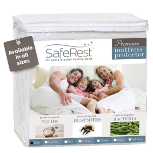 SafeRest Twin Size Classic Plus 100% Waterproof Mattress Protector – $18.59 – Clip Coupon – (was $30.99)