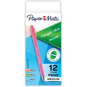 12-Count Paper Mate FlexGrip Ultra Ballpoint Pens – Price Drop – $8 (was $12.01)