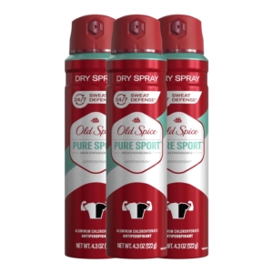 3-Pack Old Spice Men’s High Endurance Anti-Perspirant and Deodorant Spray – $11.97 – Clip Coupon – (was $20.91)
