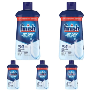 5-Pack Finish Jet Dry Dishwasher Rinse Aid – $7.95 – Clip Coupon – (was $22.95)