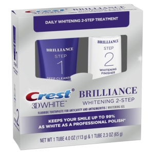 Crest 3D White Brilliance 2-Step Kit – $9.59 – Clip Coupon – (was $12.92)