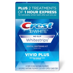 Crest 3D Whitestrips Vivid Plus – Price Drop + Clip Coupon – $21.99 (was $29.99)