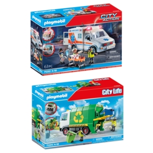 Playmobil Toys (Ambulance, Recycling Truck) – $26.99 – Clip Coupon – (was $29.99)