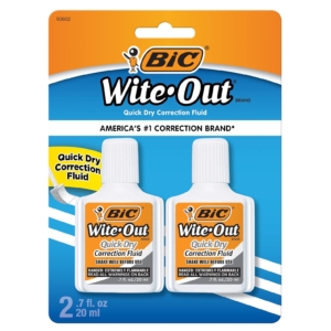 2-Pack BIC Wite-Out Quick Dry Correction Fluid – Price Drop – $2.99 (was $7.69)