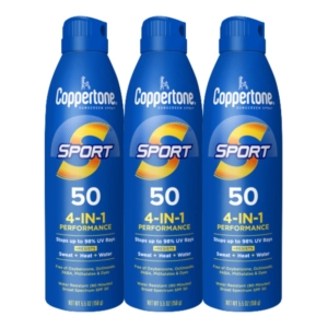 3-Pack Coppertone SPORT SPF 50 Sunscreen Spray – Price Drop – $15.99 (was $20.63)