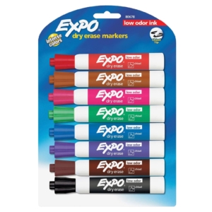 8-Count EXPO Low Odor Dry Erase Markers – Price Drop – $6.27 (was $9.67)