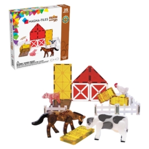 MAGNA-TILES Farm Animals 25-Piece Magnetic Construction Set – Price Drop – $23.99 (was $39.99)