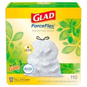 110-Count Glad ForceFlex Protection Series Tall Garbage Bags – Price Drop – $15.39 (was $21.98)