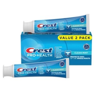 2-Pack Crest Pro-Health Clean Mint Toothpaste – $3.98 – Clip Coupon – (was $7.94)