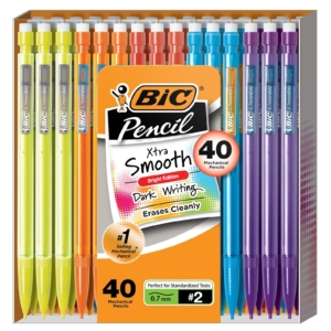 40-Count BIC Xtra-Smooth Mechanical Pencils with Erasers – $4.68 – Clip Coupon – (was $6.62)