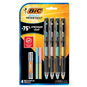 4-Count BIC Break-Resistant Mechanical Pencils – Price Drop – $4.82 (was $6.89)