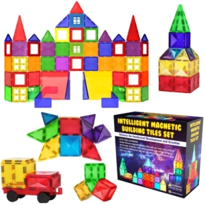 Desire Deluxe Magnetic Tiles Blocks Building Set – $15.59 – Clip Coupon – (was $23.99)