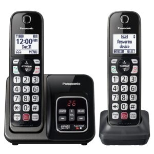 Panasonic 2-Handset Cordless Phone – Prime Exclusive – Price Drop – $44.99 (was $59.99)