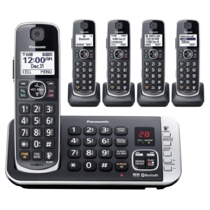 Panasonic Link2Cell Bluetooth DECT 6.0 Expandable Cordless Phone System – Price Drop – $129.99 (was $169.99)